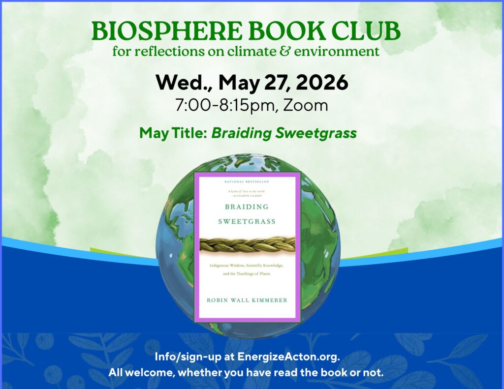 Biosphere Book Club – May Title: Braiding Sweetgrass